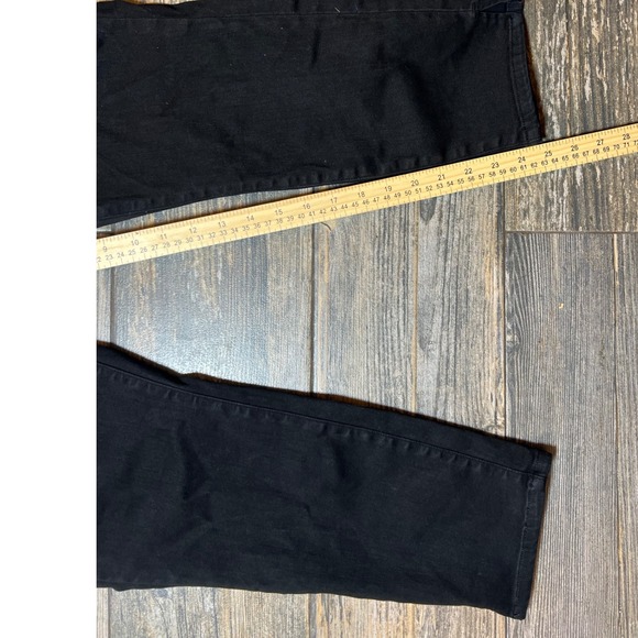 Good American Good Waist Crop Black Denim Jeans Size 6 High Rise Comfort Stretch - Picture 6 of 8